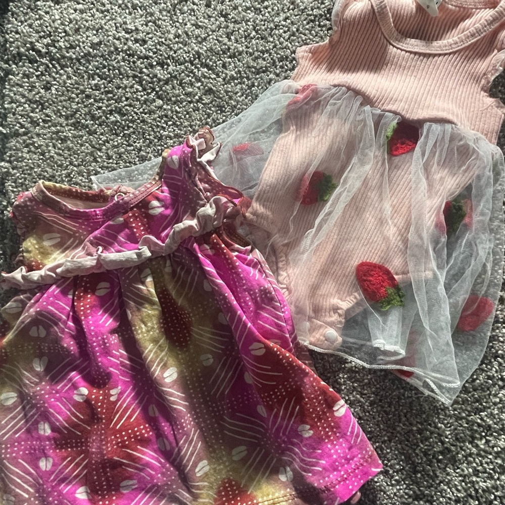 Pink and Purple Kids Dress Set